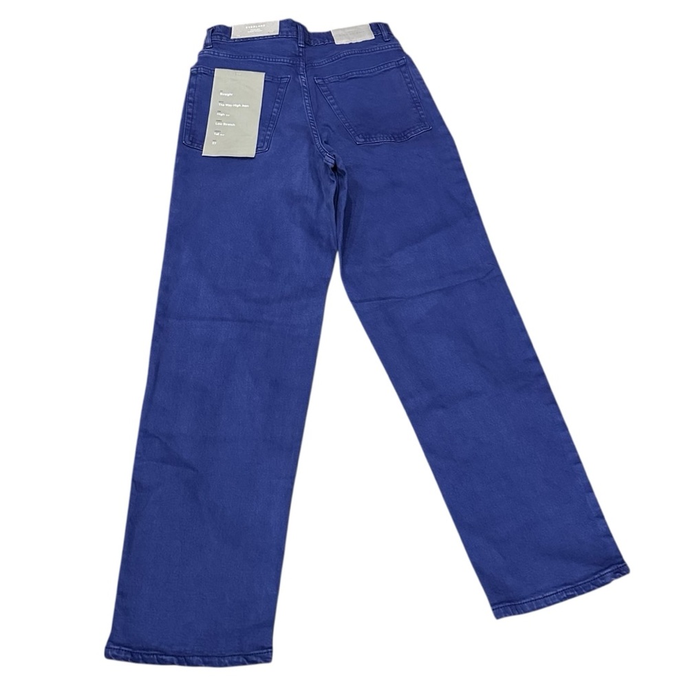 NEW Everlane The Way-High‎ Straight Jean in Lapis Blue Ankle Pant Size 27 Tall - Picture 3 of 5